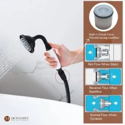 3-Handle Traditional Freestanding Bathtub Faucet(Oil Rubbed Bronze) -Tahanbath chrome tahanbath claw foot tub faucets z s125c orb 76 1000