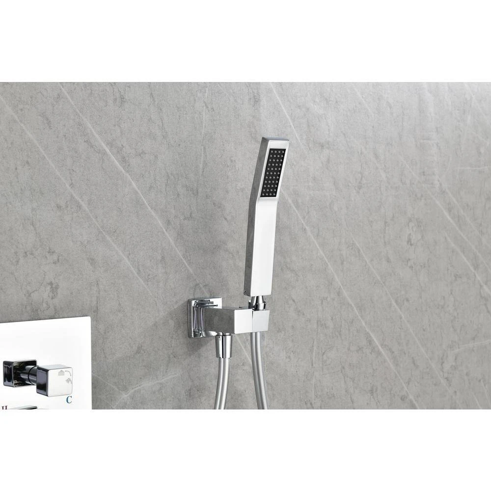 Single-Handle Claw Foot Tub Faucet With Hand Shower In. Chrome 5 Single-Handle Claw Foot Tub Faucet With Hand Shower In. Chrome - Image 5