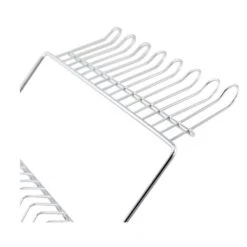2-Tier Silver Stainless Steel Standing Dish Rack With Chrome-Plated -Tahanbath chrome tahanbath dish racks ct cl hayif2 4f 1000