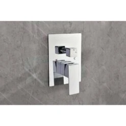 1-Spray 12 In. Dual Rain Shower Head Systems 2.5 GPM Wall Mounted Shower In Brushed Nickel -Tahanbath chrome tahanbath dual shower heads y w2287 141531 4f 1000