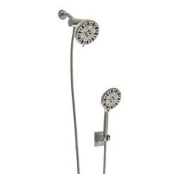 7-spray 4.7 In.Wall Mount 1.8 GPM Dual Shower Head And Handheld Shower Head In Chrome
