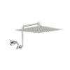 1-Spray Patterns With 2 GPM 12 In. Wall Mount Rain Fixed Shower Head In Chrome