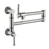 Wall Mounted Pot Filler With Cross Handle In Chrome