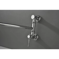 Wall Mounted Pot Filler With Cross Handle In Chrome -Tahanbath chrome tahanbath pot fillers z w928104079 76 1000