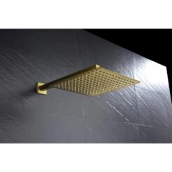 2-Spray Patterns With 0 In. 2.5 GPM In Ceiling Mount Fixed Shower Head In Gold 13 2-Spray Patterns With 0 In. 2.5 GPM In Ceiling Mount Fixed Shower Head In Gold -Tahanbath gold tahanbath fixed shower heads z k928 67725 fa 1000