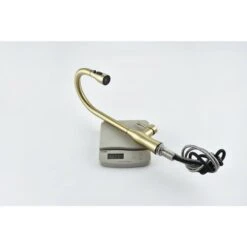 17.5-Single Handle Pull Down Sprayer Kitchen Faucet 360° Spout Swivel In Gold -Tahanbath gold tahanbath pull down kitchen faucets z w2898p232722 44 1000