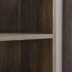 8-Tier Media Tower Rack, CD DVD Slim Storage Cabinet With Adjustable Shelves, Tall Narrow Bookcase In Gray -Tahanbath gray tahanbath pantry organizers z w1781p182841 1f 1000