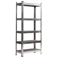 150 X 75 X 30cm 5-Tiers Galvanizing Storage Rack In Gray