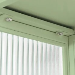 23.62 In. Modern Green 2-Door Wall Cabinet With 2-Tier Storage, Open Shelf, And Towel Rack For Multiple Rooms -Tahanbath green tahanbath pantry organizers z w757143037 76 1000