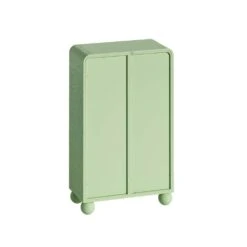45.28 In. H Freestanding Green Bathroom/Living Room/Kitchen/Home Office Storage Cabinet With Glass Door And Shelves -Tahanbath green tahanbath pantry organizers z w757p205952 76 1000