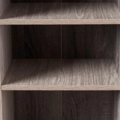 12 In. W X 40.25 In. D X 77 In. H Grey Particle Board Freestanding Linen Cabinet With 13-Shelves In Grey -Tahanbath grey tahanbath linen cabinets ct xl 61169 00 fa 1000