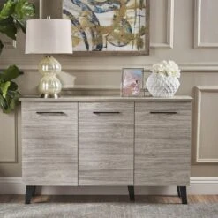 Multi Function Cabinet In Grey