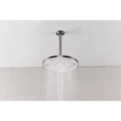 1-Spray Patterns With 10.2 In. 2.5 GPM In Ceiling Mount Fixed Shower Head In Gunmetal 10 1-Spray Patterns With 10.2 In. 2.5 GPM In Ceiling Mount Fixed Shower Head In Gunmetal -Tahanbath gunmetal tahanbath fixed shower heads z w1272 64790 4f 1000