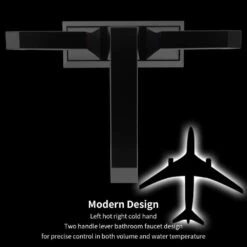 4 In. Centerset Bathroom Faucet Sink Mixer Tap With Drain And Supply Kits In Matt Black -Tahanbath matt black centerset bathroom faucets x dr 4001 mb 1f 1000