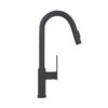 Single Handle Pull Down Sprayer Kitchen Faucet In Matt Black