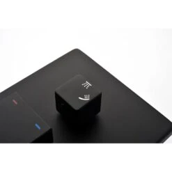 Single Handle 2-Spray Patterns Shower Faucet 12 GPM With High Pressure In. Matt Black -Tahanbath matt black tahanbath shower faucets y w2287 141064 1f 1000