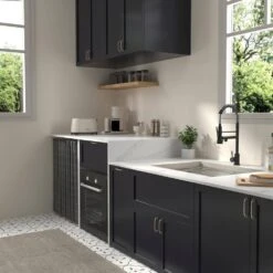 Single Handle Wall Mount Standard Kitchen Faucet In Matt Black -Tahanbath matt black tahanbath standard kitchen faucets z b2724p262363 fa 1000