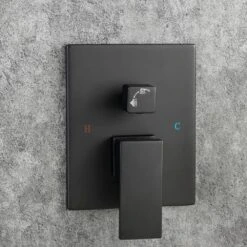 Single-Handle 2-Spray 1.8 GPM Waterfall Bathtub Swivel Tub Filler Faucet With Hand Shower In Matte Black -Tahanbath matte black bathtub shower faucet combos w1194 d93107h kxc 44 1000