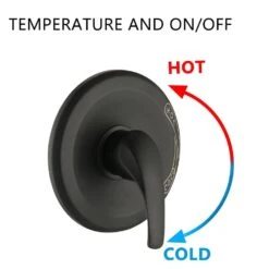 Single Handle 7-Spray Tub And Shower Faucet 1.8 GPM With Tub Spout In Matte Black (Valve Included) -Tahanbath matte black bathtub shower faucet combos x w1219 w46398 fa 1000