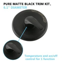 Single Handle Rain Showerhead， Freestanding Tub Faucet In Matte Black -Tahanbath matte black claw foot tub faucets x w1219 w43766 4f 1000