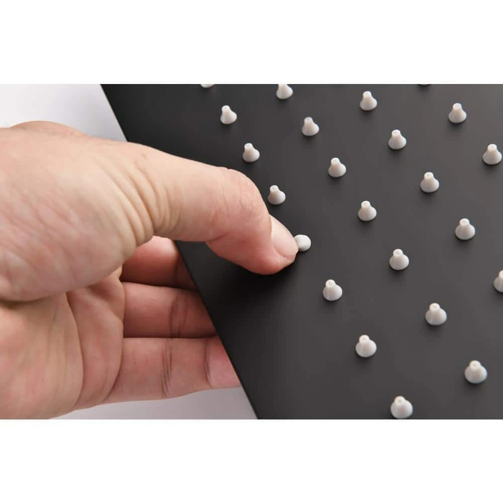 1-Spray Patterns 2.5 GPM Ceiling Mount Fixed Shower Head In Matte Black 4 1-Spray Patterns 2.5 GPM Ceiling Mount Fixed Shower Head In Matte Black - Image 4