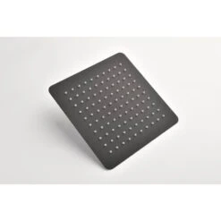 1-Spray Patterns 2.5 GPM 0 In. Ceiling Mount Fixed Shower Head In Matte Black -Tahanbath matte black fixed shower heads z w92867793 31 1000