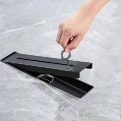 2.75 In. W X 12 In. D Stainless Steel Decorative Drain Cover With Matte Black -Tahanbath matte black shower drains q pzz 7006h 12 c3 1000