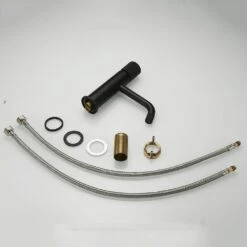 Single Handle Single Hole Bathroom Sink Faucet Bathroom Faucets In Matte Black -Tahanbath matte black single hole bathroom faucets x xy 1131 11b us 44 1000