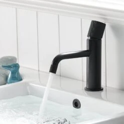 Tahanbath -Tahanbath matte black single hole bathroom faucets x xy 1131 11b us c3 1000