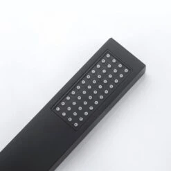 Single Handle Free Standing Waterfall Tub Filler Bathroom Tub Faucet With Handheld Shower In Matte Black -Tahanbath matte black tahanbath claw foot tub faucets ms ab512mb kxc 4f 1000