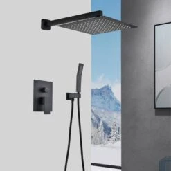 2-Handle Claw Foot Tub Faucet With Hand Shower In. Matte Black -Tahanbath matte black tahanbath claw foot tub faucets z th6003 12mb fa 1000