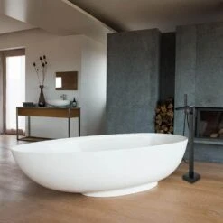 Single-Handle Claw Foot Tub Faucet In Matte Black -Tahanbath matte black tahanbath claw foot tub faucets z w105956040 31 1000