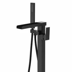 Single-Handle Claw Foot Tub Faucet In Matte Black -Tahanbath matte black tahanbath claw foot tub faucets z w105956040 fa 1000