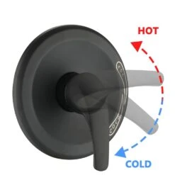 Single-Handle Claw Foot Tub Faucet With Hand Shower InMatte Black -Tahanbath matte black tahanbath claw foot tub faucets z w1219p155443 1f 1000