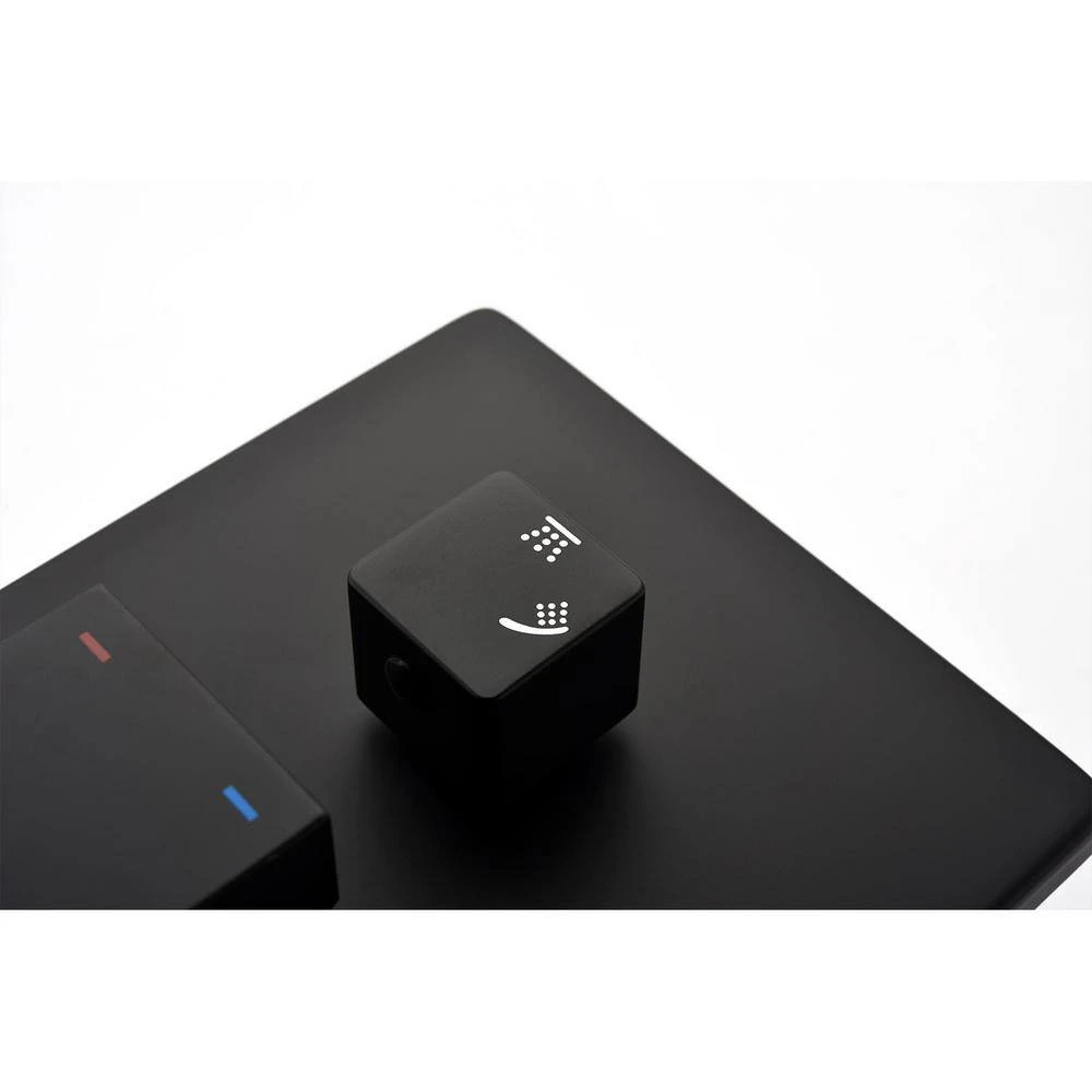 2-Spray Shower System With Rain Shower Head, Hand Shower Head, Water Control Valve, Shower Bracket, Hose And Niche 3 2-Spray Shower System With Rain Shower Head, Hand Shower Head, Water Control Valve, Shower Bracket, Hose And Niche - Image 3