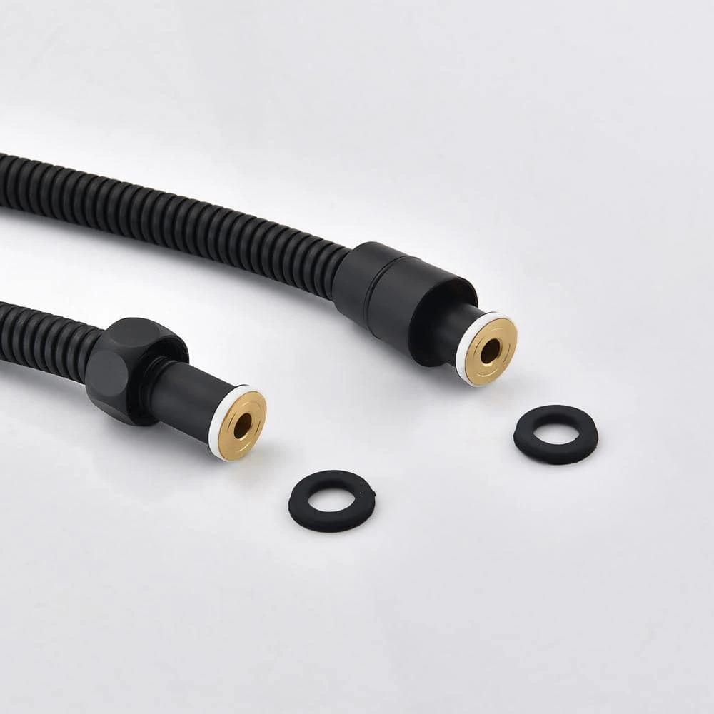 1-Spray Patterns Shower Head With Dual Wall Mount 1.5 GPM In Matte Black 2 1-Spray Patterns Shower Head With Dual Wall Mount 1.5 GPM In Matte Black - Image 2