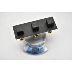 1-Spray Patterns Freestanding Square Dual Handheld Shower Head 6 GPM In Matte Black -Tahanbath matte black tahanbath dual shower heads z s b509 10mb 76 1000