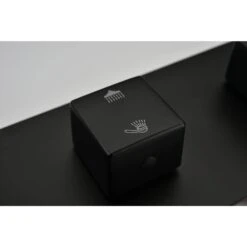 1-Spray Patterns Freestanding Square Dual Handheld Shower Head 6 GPM In Matte Black -Tahanbath matte black tahanbath dual shower heads z s b509 10mb fa 1000