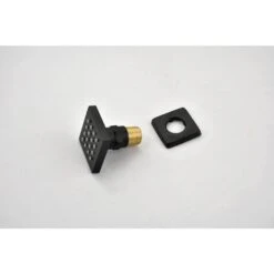 2-Spray Patterns With 2.5 GPM 10 In. Wall Mount Dual Fixed Shower Head In Matte Black 10 2-Spray Patterns With 2.5 GPM 10 In. Wall Mount Dual Fixed Shower Head In Matte Black -Tahanbath matte black tahanbath dual shower heads z s b511 10mb 4f 1000