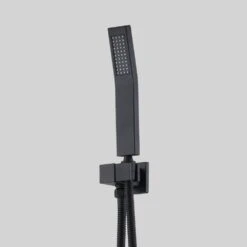 2-Spray 2.5 GPM Ceiling Mounted Shower Dual System Combo Set With Handheld And 16 In. Shower Head In Matte Black -Tahanbath matte black tahanbath dual shower heads z th6006 16mb 44 1000