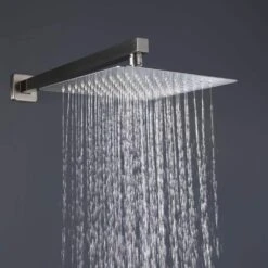 1-Spray Patterns Freestanding Square Dual Handheld Shower Head 2.5 GPM In Matte Black -Tahanbath matte black tahanbath dual shower heads z tmsf10lyj 3w01bn 4f 1000