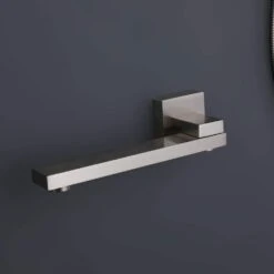 1-Spray Patterns Freestanding Square Dual Handheld Shower Head 2.5 GPM In Matte Black -Tahanbath matte black tahanbath dual shower heads z tmsf10lyj 3w01bn 76 1000