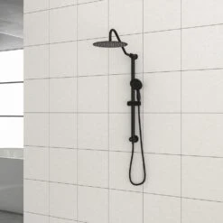 5-spray 10 In. Ceiling Mount 1.8 GPM Dual Shower Head And Handheld Shower Head In Matte Black -Tahanbath matte black tahanbath dual shower heads z w1243134222 76 1000
