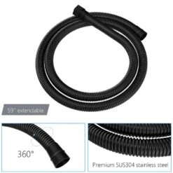 1-spray Dual 12 In. 1.8GPM Ceiling Mount Shower Head And Handheld Shower Head In Matte Black -Tahanbath matte black tahanbath dual shower heads z w124381875 4f 1000