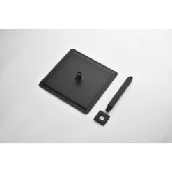 1-Spray Patterns With 2.5 GPM 0 In Ceiling Mount Rain Fixed Shower Head In Matte Black -Tahanbath matte black tahanbath fixed shower heads z w1272 64834 1f 1000