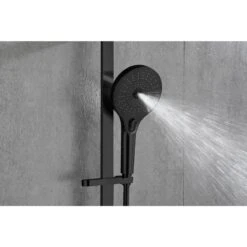 3-Spray Patters Wall Mount Handheld Shower Head 2.5 GPM In Matte Black -Tahanbath matte black tahanbath handheld shower heads z k928 84289 31 1000