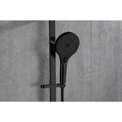 3-Spray Patters Wall Mount Handheld Shower Head 2.5 GPM In Matte Black -Tahanbath matte black tahanbath handheld shower heads z k928 84289 76 1000