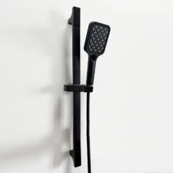 Wall-Mount Handshower Holder In Matte Black -Tahanbath matte black tahanbath handheld shower mounts z w928p206562 1f 1000