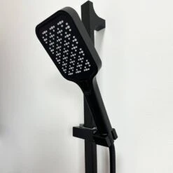 Wall-Mount Handshower Holder In Matte Black -Tahanbath matte black tahanbath handheld shower mounts z w928p206562 fa 1000