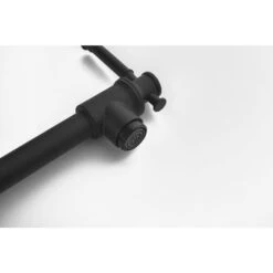 Wall Mount Pot Filler Faucet Wall Mount Pot Filler Faucet, Modern Brass Pot Filler 2-Attachment In Matte Black -Tahanbath matte black tahanbath pot fillers y w928 104082 1f 1000